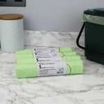 5 Litre x 200 Compostable Tie Handle Caddy Liners-Food Waste Bin Bags-EN13232