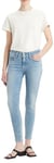 Levi's Women's 711 Double Button Jeans, Blue Wave Light, 29W / 32L