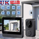 Video Door Bell WiFi Phone Intercom System with Monitor Doorbell Camera Wireless