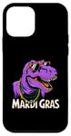 Coque pour iPhone 12 mini Mardi Grawr Costume de dinosaure T-Rex pour enfant