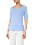 Tommy Hilfiger Women Short-Sleeve T-Shirt Slim Fit, Blue (Vessel Blue), S