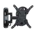 Premium TV Wall Mount Bracket - Black With Arm, Tilt & Swivel upto 43" Screens