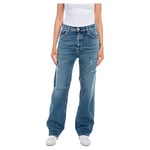 REPLAY Jaylie Jeans, Bleu foncé (007), 25W x 30L Femme