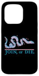 Coque pour iPhone 15 Pro Join or Die Snake Drapeau rétro vintage années 80