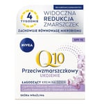 Rauhoittava ryppyjä ehkäisevä päivävoide herkälle iholle SPF15 Nivea Q10, 50 ml