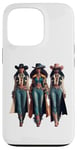 Coque pour iPhone 13 Pro Black Cowgirl Western Rodeo Melanin Black History Texas