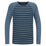 Odlo sous-vêtement Thermique pour Enfant Active Warm Stripes I sous-vêtement de Sport pour Fille garçon I T-Shirt Thermique à Manches Longues