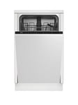 Beko Dis15020 Fully Integrated Slimline Dishwasher - Dishwasher With Installation