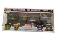 Coffret Figurines Funko Pop Marvel Happy Holidays 4 pack