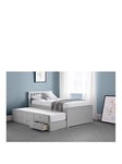 Julian Bowen Maise Children'S Bed With Pull Out Guest Bed And Drawers - Grey