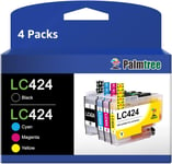 Lc424 Lc 424 Cartouche D'Encre Compatible Pour Cartouche Brother Lc424 Lc-424 Pour Brother Dcp-J1200W Dcp-J1200We (Noir Cyan Magenta Jaune, 4 Pack)[DYJ071554]