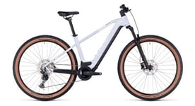 Vtt electrique semi rigide cube reaction hybrid pro 750 shimano deore 11v 750 wh 27 5   blanc flash 2024