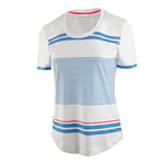 Limited Sports Stripes for Life T-Shirt pour Femme Blanc/Bleu Taille 34