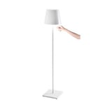 Lampe LED Poldina Pro XXL Blanche rechargeable et dimmable 150cm avec batterie jusqu'à 12 heures