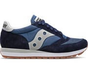 Saucony Chaussure Homme en Daim et Tissu Bleu + Gris Jazz 81 S70613-14