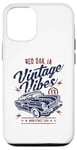 Coque pour iPhone 14 Pro Red Oak Iowa USA Vintage Vibes Voiture classique Design vieilli