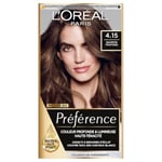 L’ORÉAL PARIS - Coloration Cheveux Permanente - Longue Durée & Lumineuse - Couvre 100% des Cheveux Blancs - Préférence - Nuance : Caracas (4.15), Marron Profond