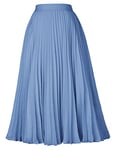 GRACE KARIN Vintage Jupe Femme Mi Longue Plissée pour Soirée Mariée Elegant M cl2473-39/Bleu Clair