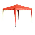 Dema - Tonnelle pliante / pavillon pliable 3x3 m Couleur terracotta