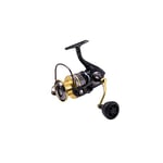 Abu Garcia Superior moulinet spinning pour la pêche des carnassiers en eau douce au leurre, en vertical ou en linéaire, drop shot, perche, sandre, truite Noir/Doré