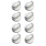 8 PCS Metal Silver Gas Stove Cooker Knobs Adapter Oven Switch R2J78824