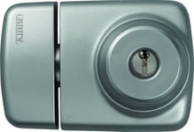 ABUS 589218 7525 S Verrou de porte avec cylindres interne et externe pour portes fines Argenté