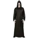 W WIDMANN MILANO Party Fashion - Costume Faucheur, robe noire, Grim Reaper, Fossoyeur, déguisements pour carnaval, Halloween