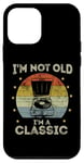 Coque pour iPhone 12 mini Tourne-disque rétro vintage I'm Not Old I'm Classic Meme Funny