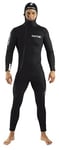 Seac Club Man, 5 mm neoprene suit with integrated hood and Powertex protections in the shoulders, knees and lower back