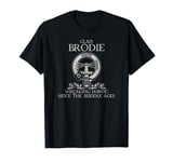 Clan Brodie Silver tartan crest Thistle vintage T-Shirt