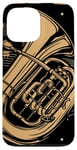 Coque pour iPhone 13 Pro Max Keeping It Low Key Funny Tuba Instrument de musique Tuba Player