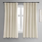 HPD Half Price Drapes Rideaux occultants Thermiques en Velours Signature pour Salon, 160 cm de Long (1 Panneau) - Rideaux occultants à Isolation Thermique avec Passe-Tringle - pour fenêtre de Chambre