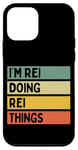 Coque pour iPhone 12 mini Citation personnalisée humoristique I'm Rei Doing Rei Things