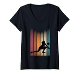 Womens Retro Volleyball Player Volleyball Coach Volleyball V-Neck T-Shirt