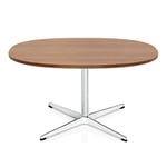 Fritz Hansen - A202 Supercirkulär Soffbord, 75x75 cm, Laminat, White - Soffbord - Arne Jacobsen,Piet Hein - Vit - Metall/Trä