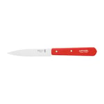 Couteau office N°112 lame lisse inox 10 cm rouge Opinel