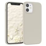 For Apple iPhone 12 Mini Silicone Cover Phone Case Protection Back Cover Taupe