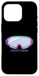 Coque pour iPhone 16 Pro Retro Mount Snow Vermont Masque de ski