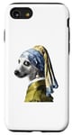 Coque pour iPhone SE (2020) / 7 / 8 Chien avec une perle boucle d'oreille chemise chien drôle