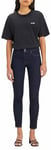 Levi's Women's 711 Double Button Jeans, Blue Wave Rinse, 29W / 34L