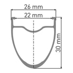 Dt Swiss Er 1600 Spline Disc Cl Tubeless Presta 26-35mm Landsvägscykelns Bakhjul