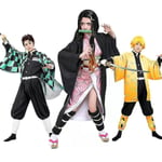 Kids Anime Demon Slayer Cosplay set Vuxen Tanjirou Nezuko Outfit Y W .q Kamado Nezuko 130cm