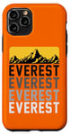 Coque pour iPhone 11 Pro High Peak Everest Mountain Expedition Cool Hiking Outfit