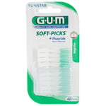 G.U.M Soft-Picks +Fluoride Tandstik almindelig 40 stk.