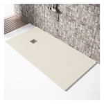 Receveur de douche 70x120cm extra plat MADISON en resine surface ardoisee sable