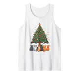 Cats Christmas Holiday Party Decorations - Ugly Christmas Tank Top