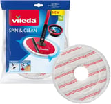 Vileda Spin and Clean Mop Refill, 1 Spin and Clean Mop Head Replacement, Authen