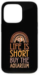 iPhone 13 Pro Life Is Short Buy The Aquarium Bohemian Rainbow Boho Case