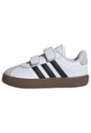 adidas VL Court 3.0 Shoes Infants Chaussures, Cloud White/Core Black/Grey One, 25 EU