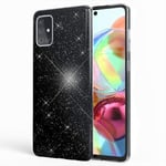 Nalia Kotelo Samsung A51 - Suojaus Sparkle, Brokadi Musta